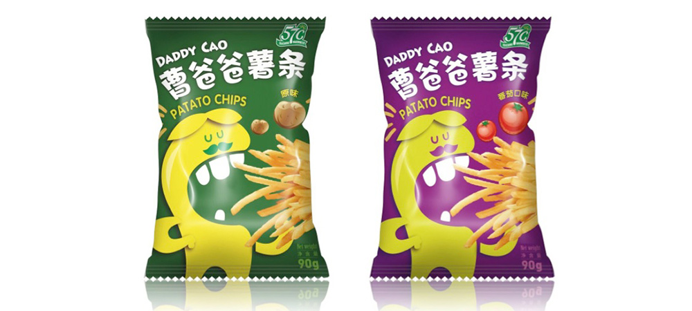 曹爸爸薯條包裝設計